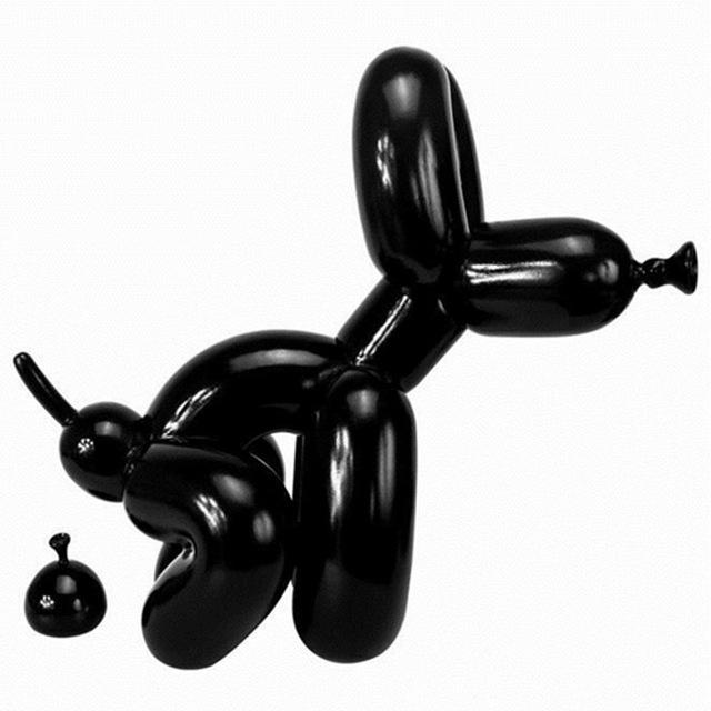 New Pooping Dog Figure Art Figurine Resin Craft Abstract Art Dog Statue Home Decor Art Sculpture Valentine's Day Gift A734