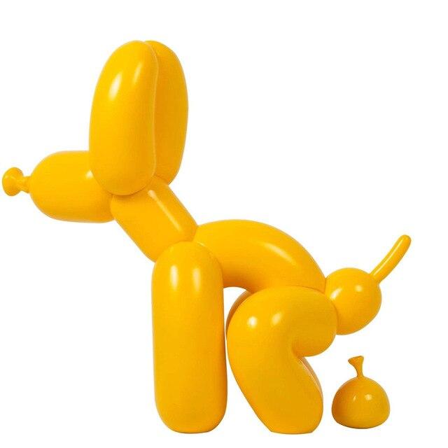 New Pooping Dog Figure Art Figurine Resin Craft Abstract Art Dog Statue Home Decor Art Sculpture Valentine's Day Gift A734
